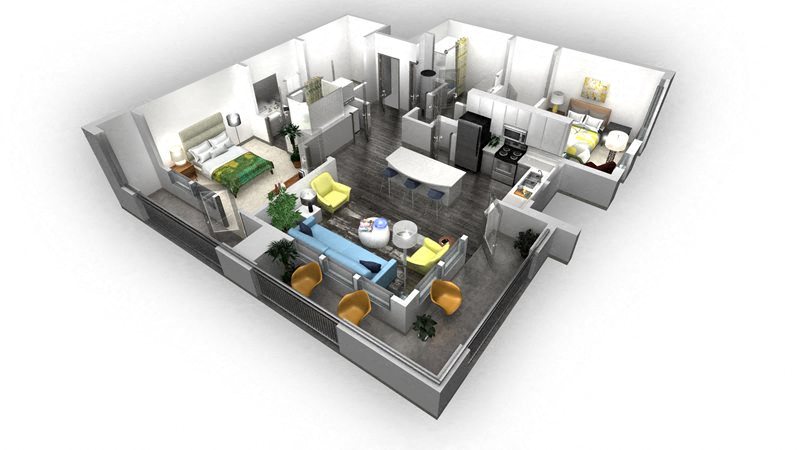 B2C floor plan