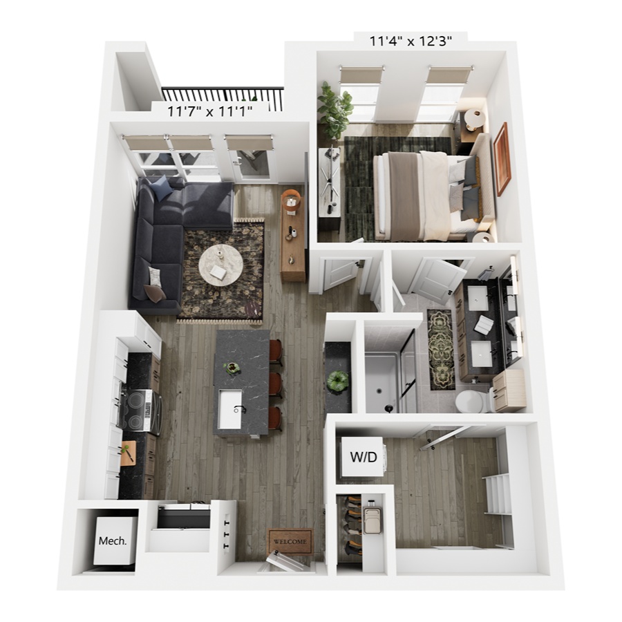 A1 floor plan