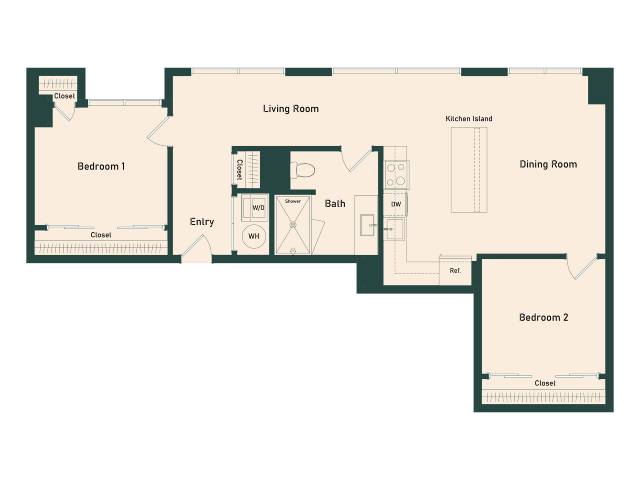 1B-8 floor plan
