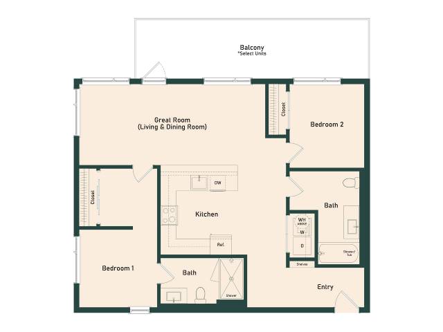 2B-1 floor plan