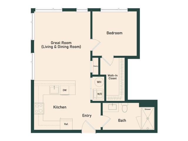 1B-5 floor plan
