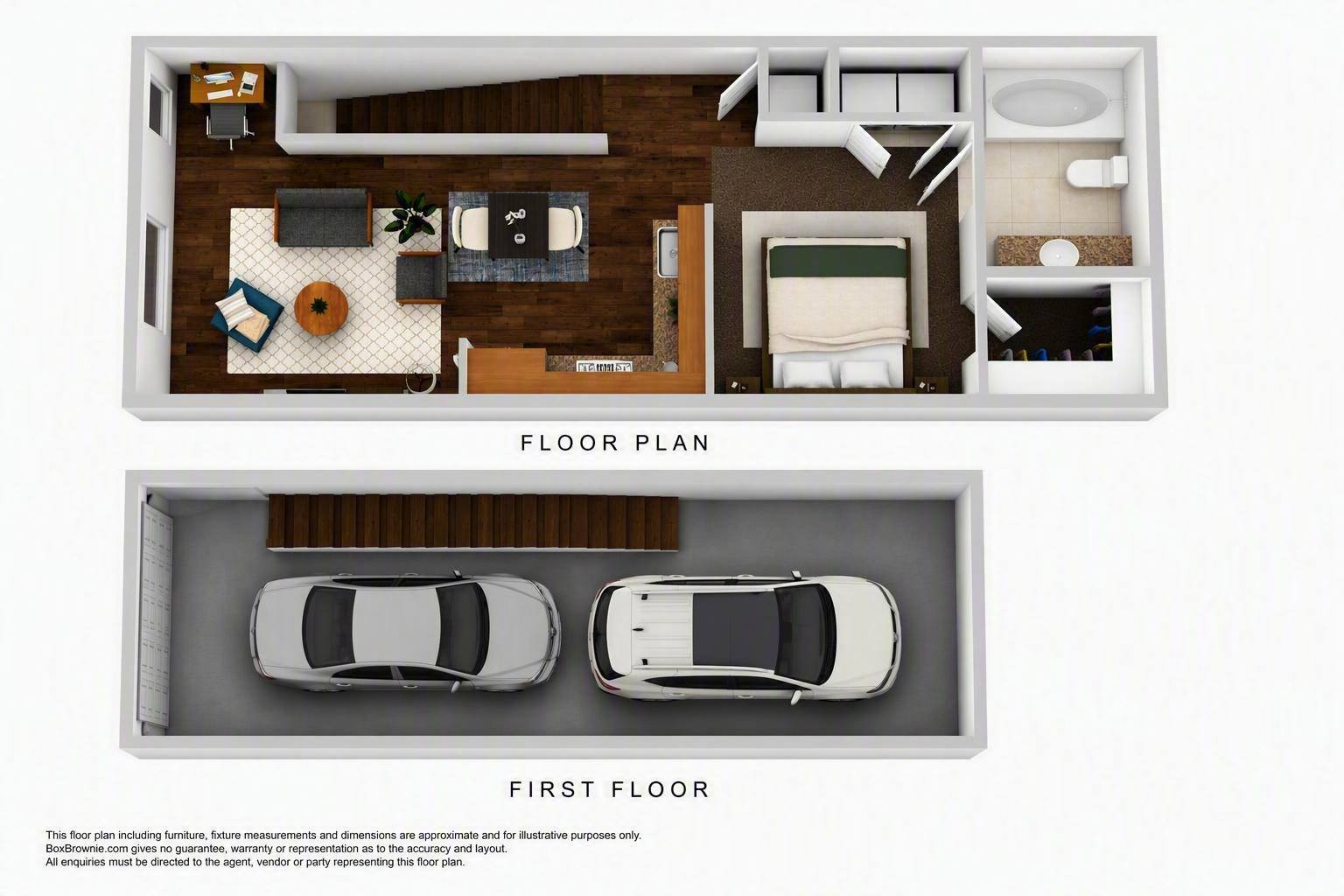 Skidway with Garage floor plan