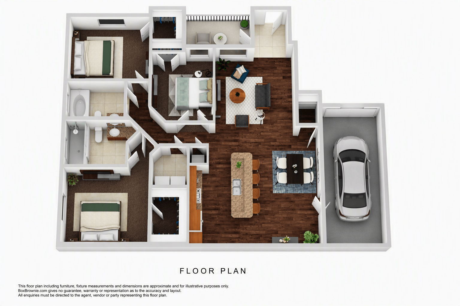 Wassaw with Garage floor plan
