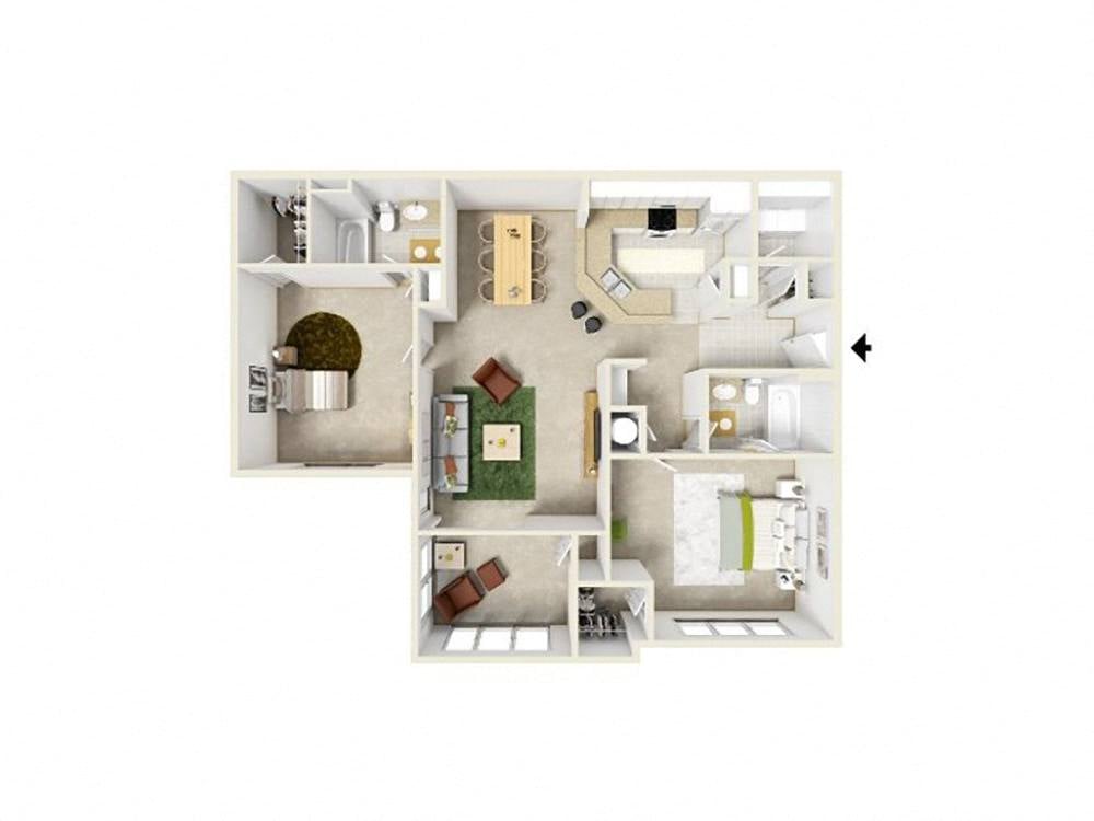 2 Bedroom Apartment – 4100 Hopewell Place #8206, McDonough, GA