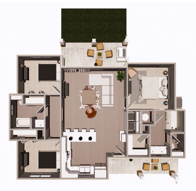 C floor plan