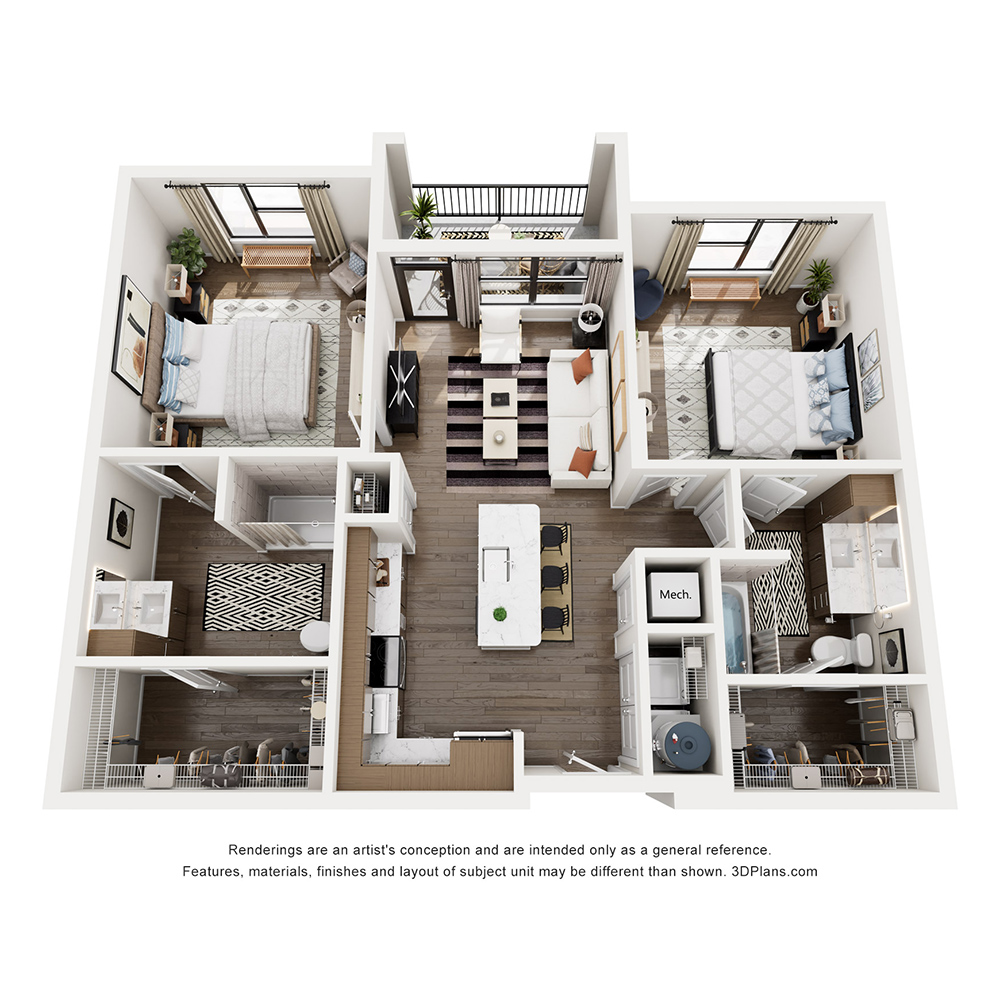 B1-HC floor plan