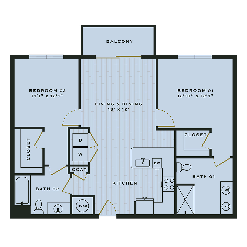 B2A floor plan