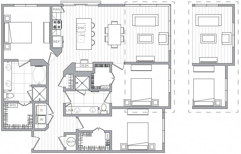 3 Bed/2 Bath-C1 floor plan