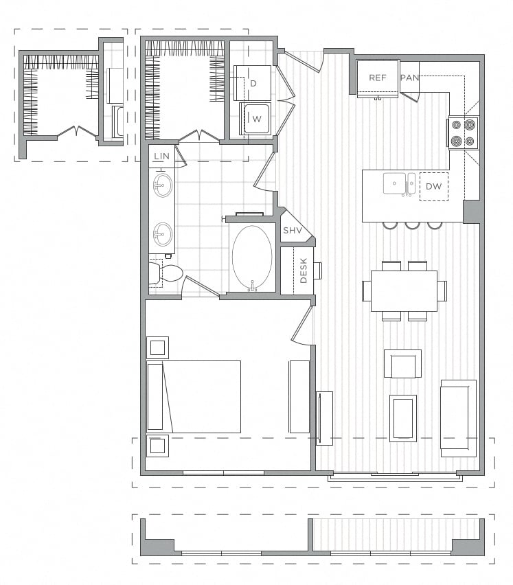 1 Bed/1 Bath-A3 floor plan