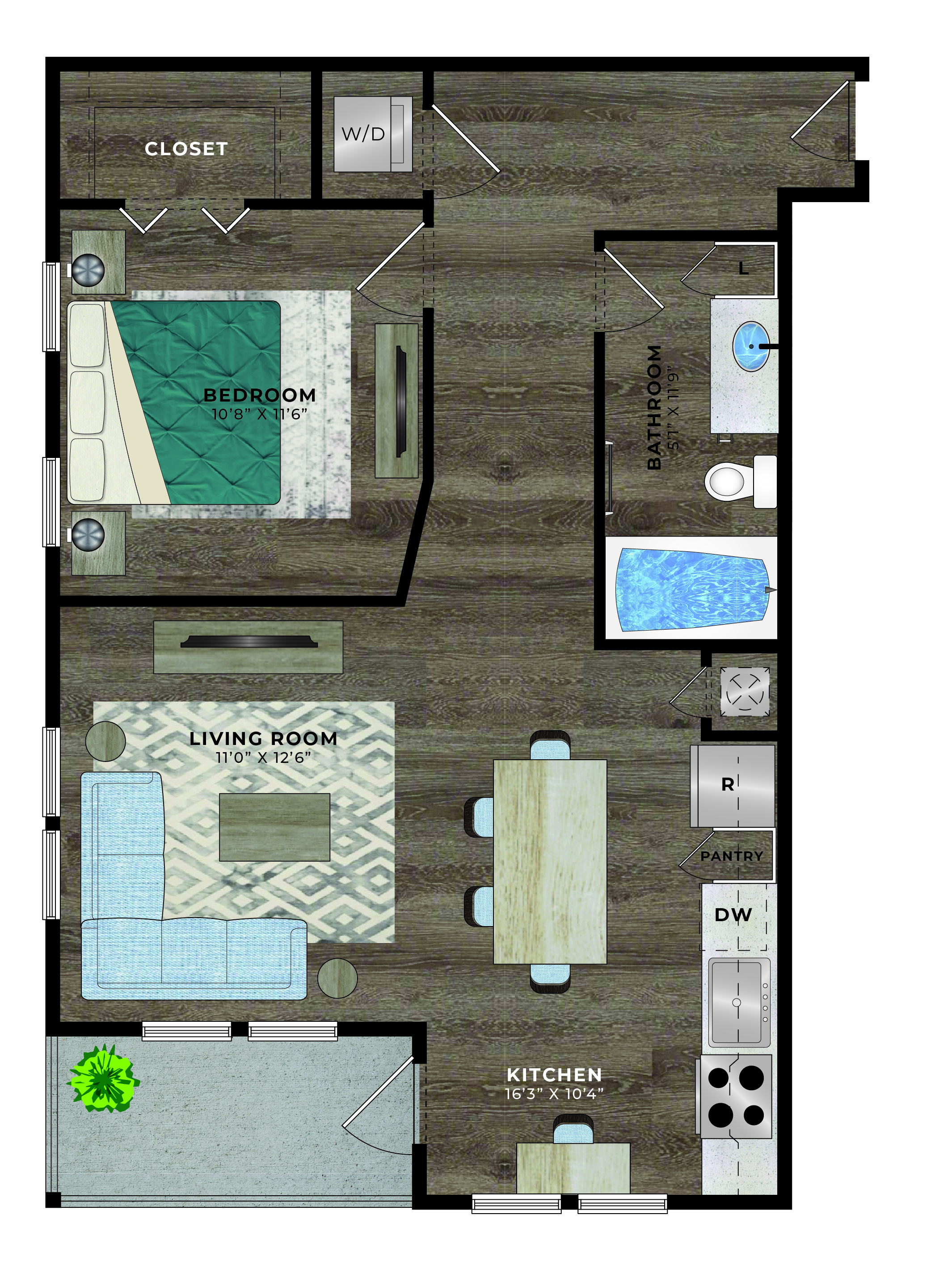 A2 floor plan