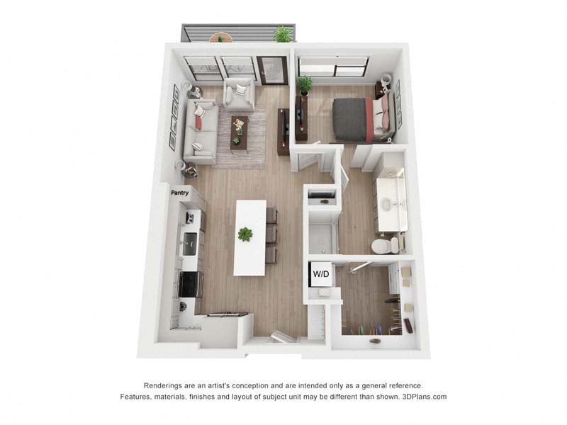 1-C floor plan