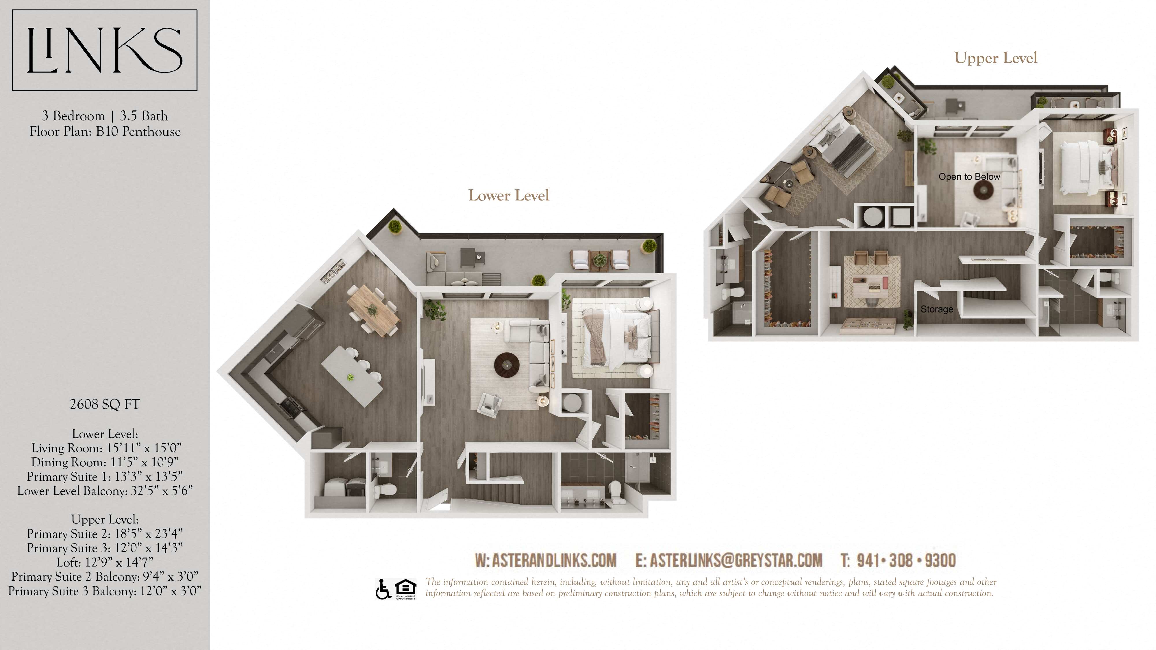Links B10 Penthouse floor plan