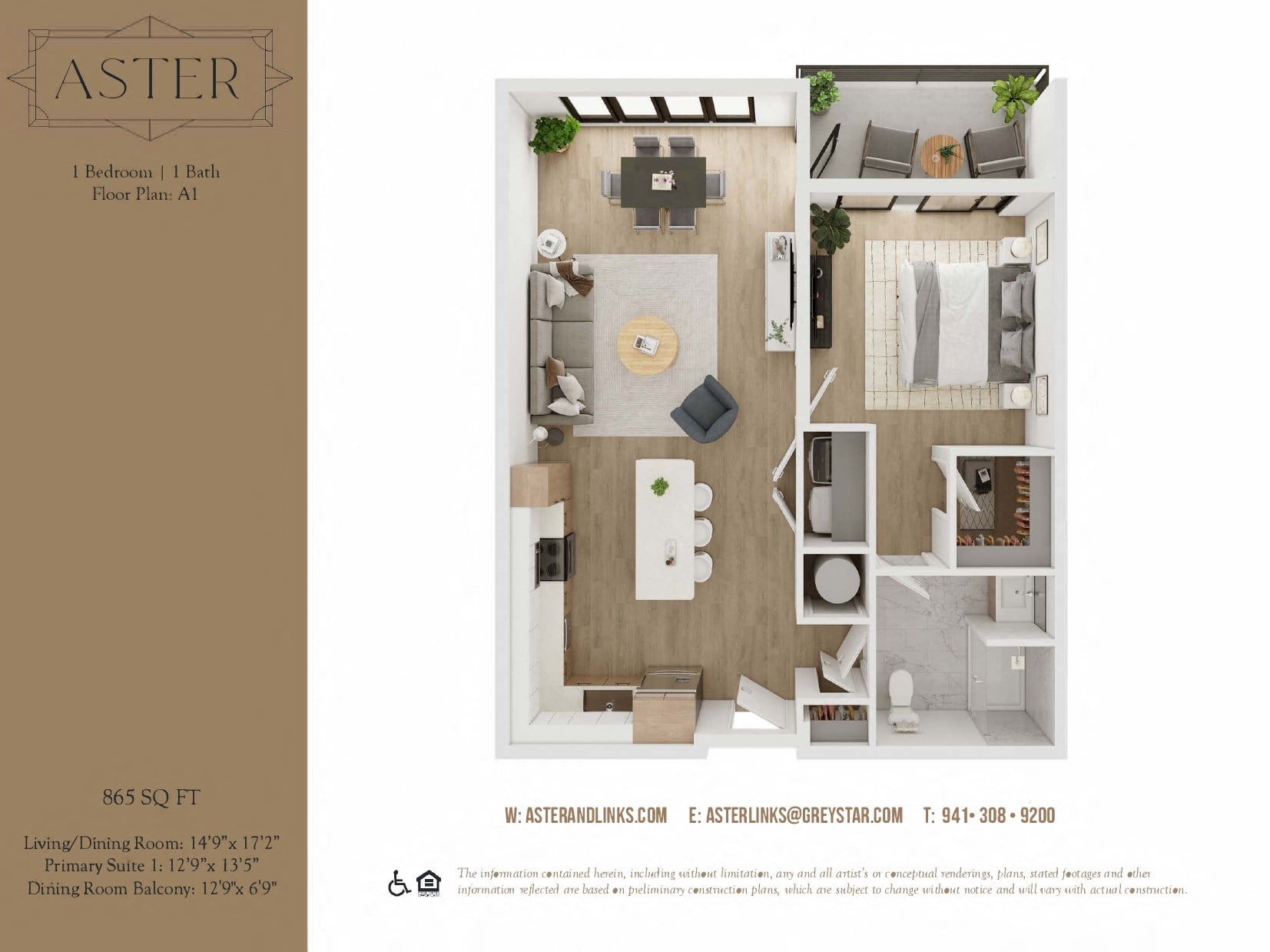 Aster A1 floor plan
