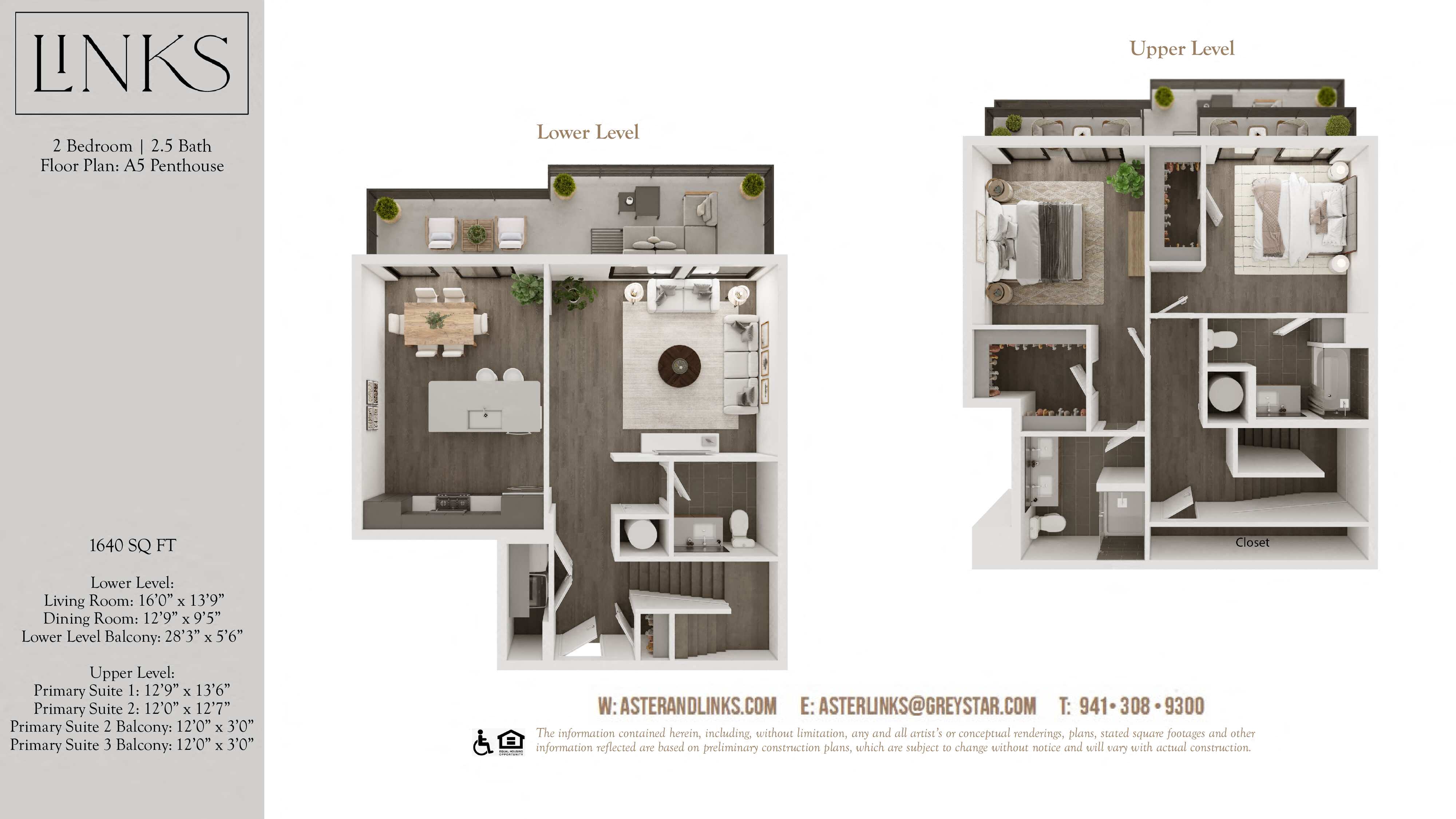 Links A5 Penthouse floor plan