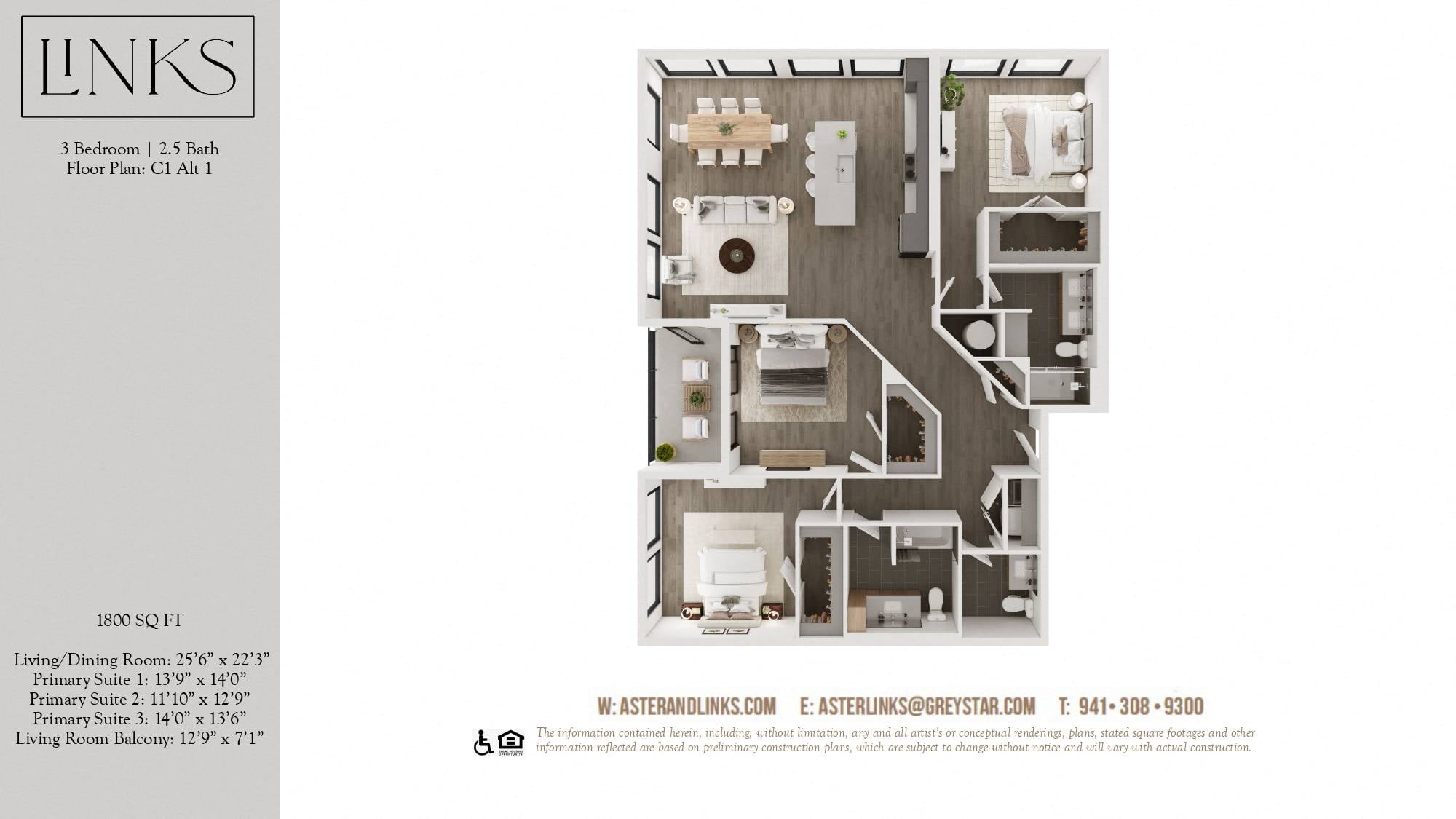 Links C1 floor plan