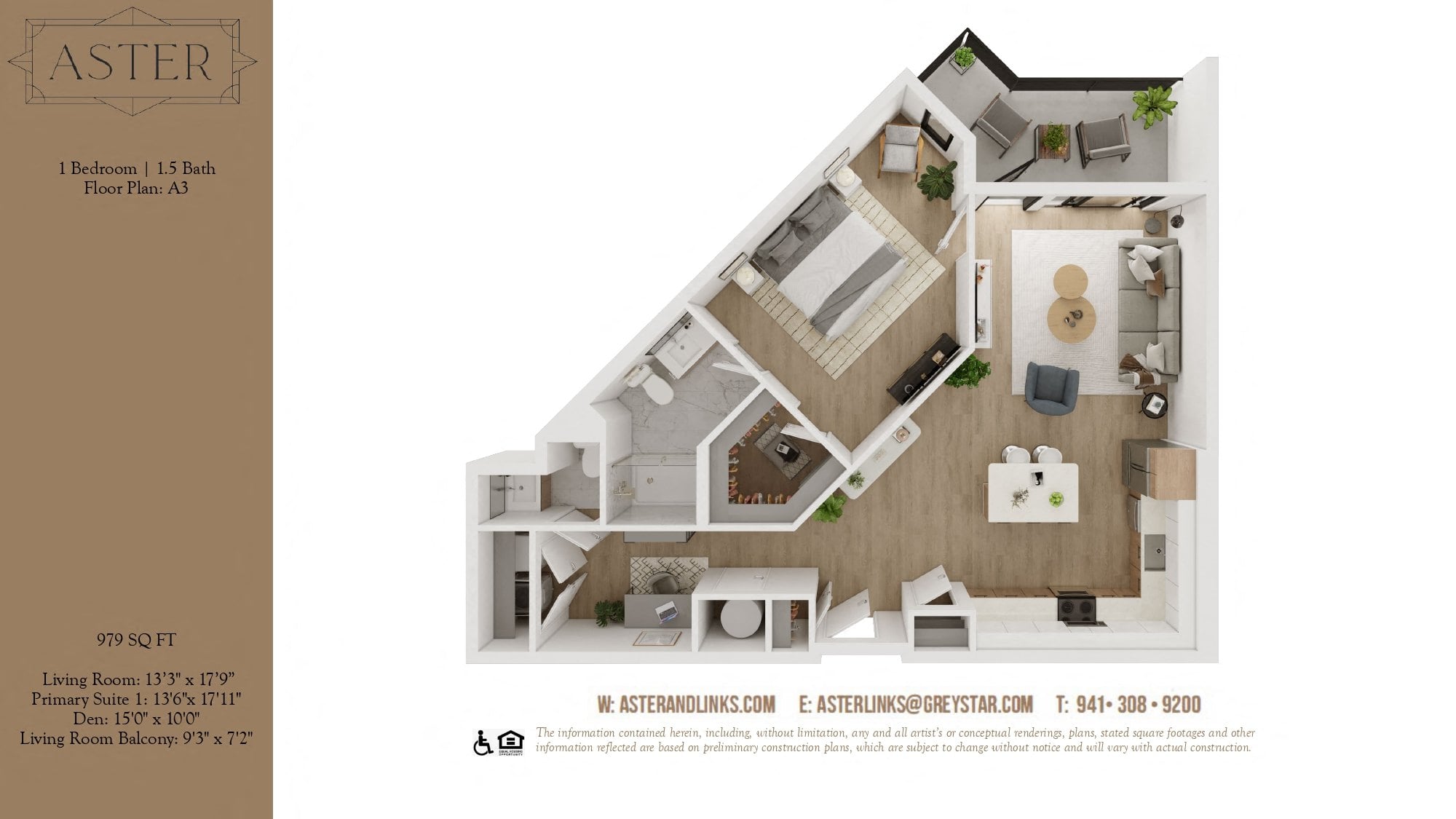 Aster A3 floor plan