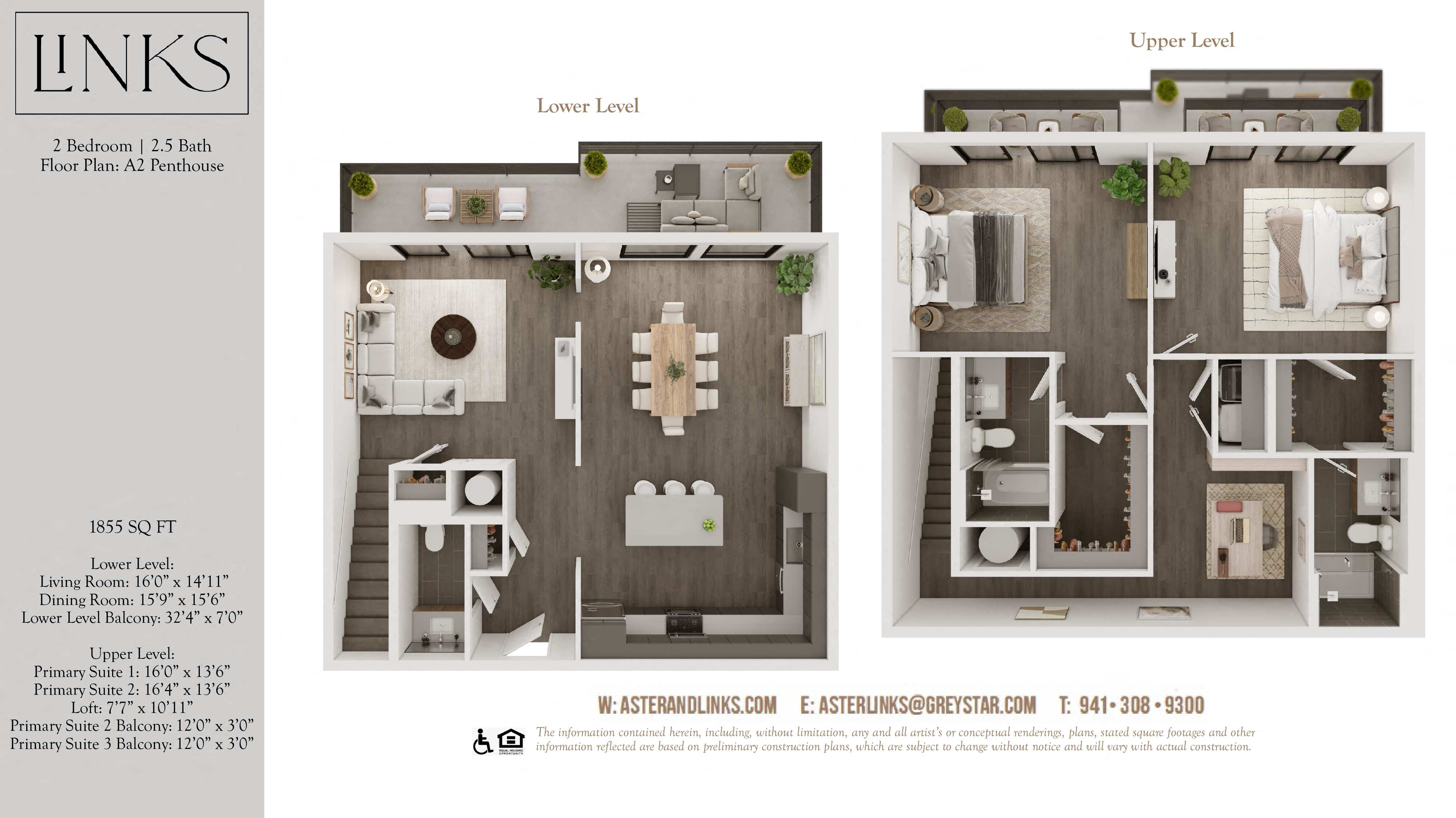 Links A2 Penthouse floor plan