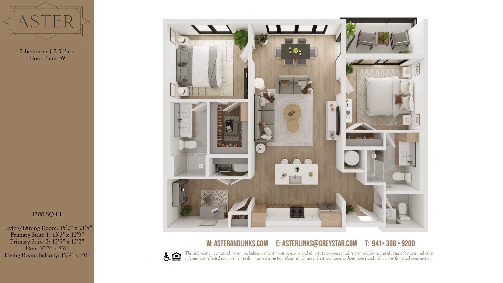 Aster B9 floor plan