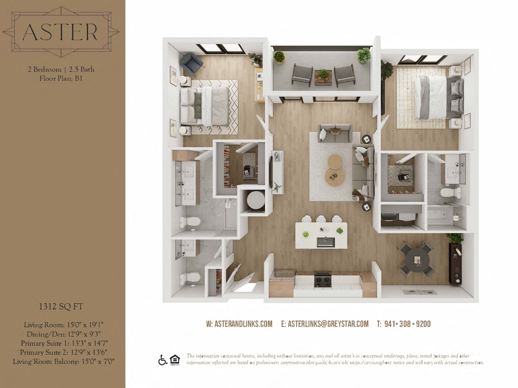 Aster B1 floor plan