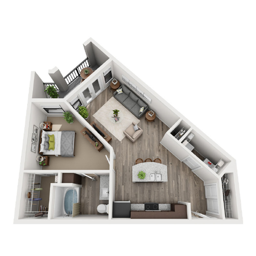 A3-1 Bedroom floor plan