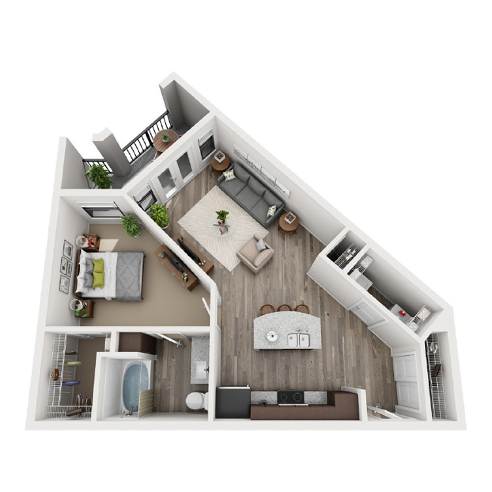 A6-1 Bedroom floor plan