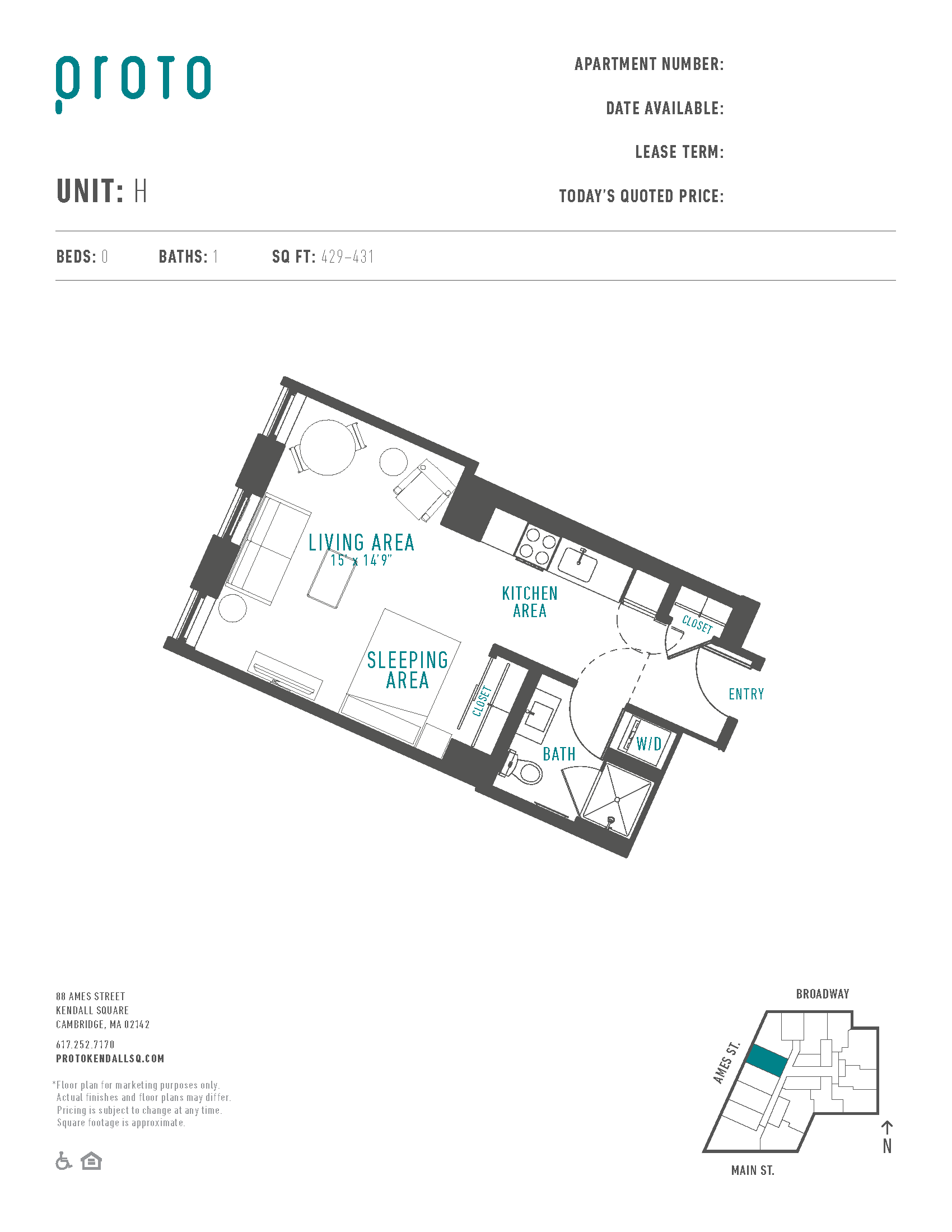Studio-H floor plan