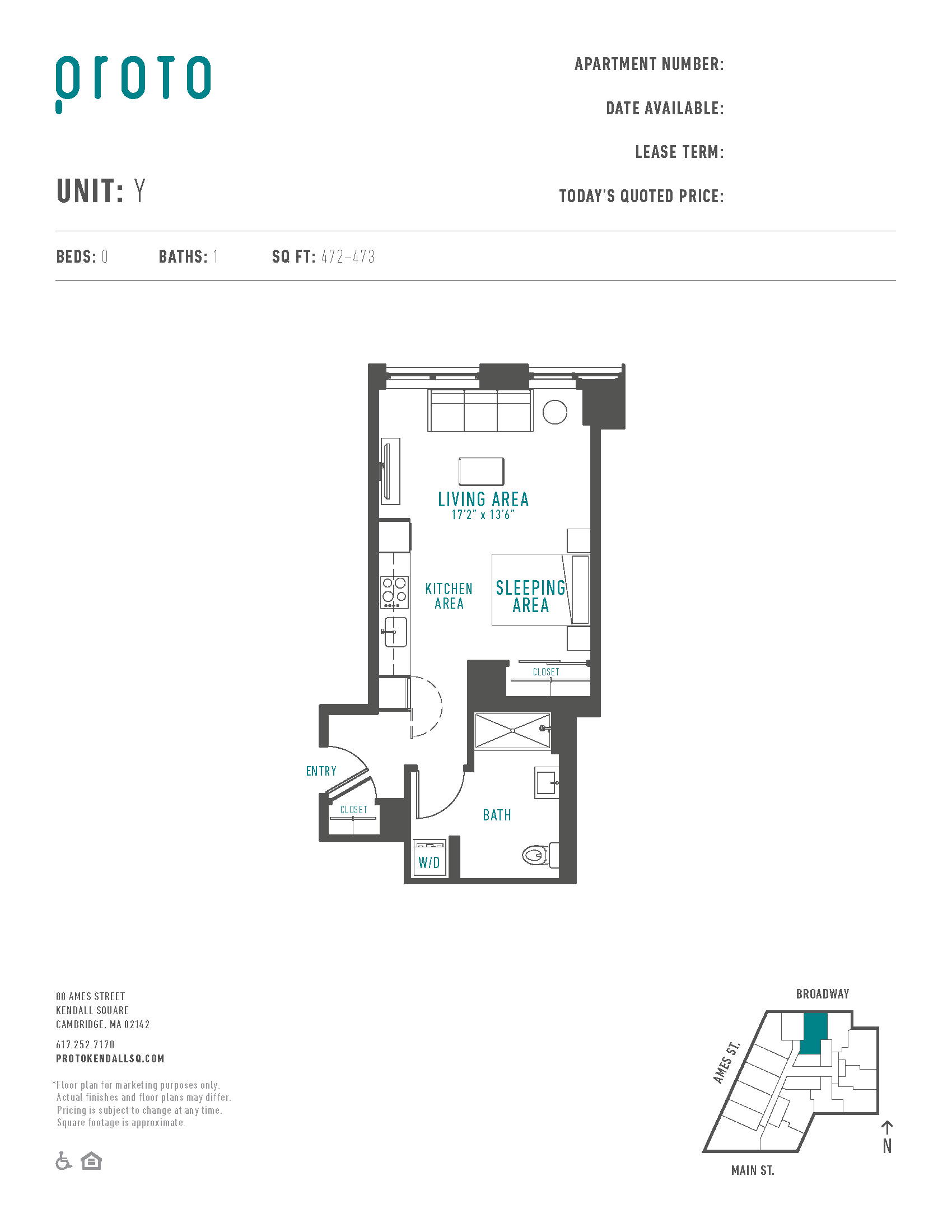Studio-Y floor plan