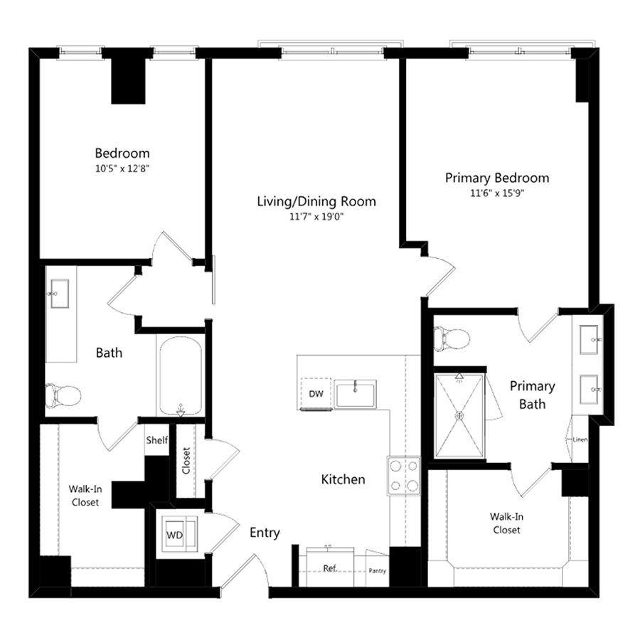 2E1 floor plan