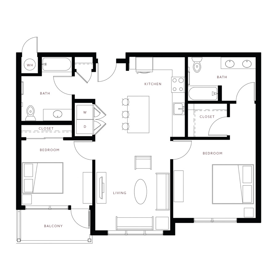 Big Bluestem ADA floor plan