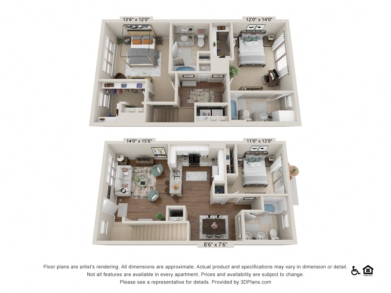 Townhome 1 floor plan