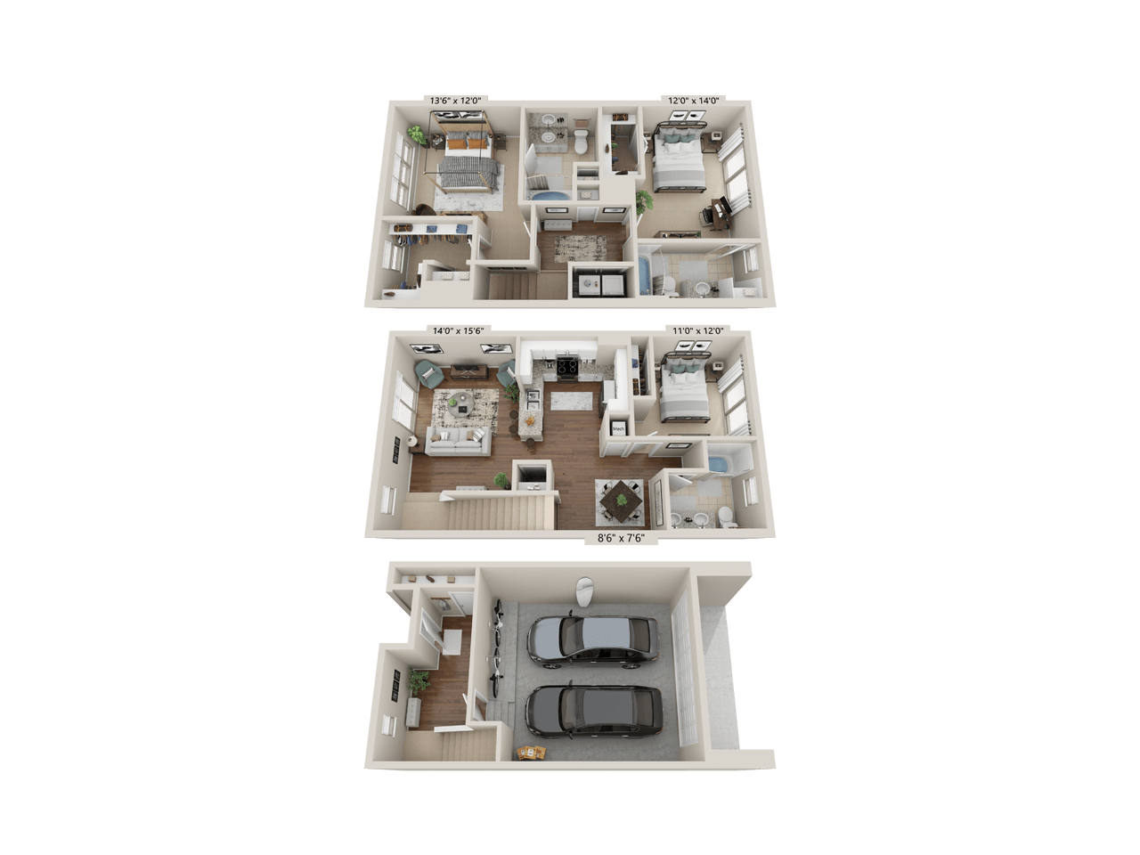 Townhome 2 floor plan