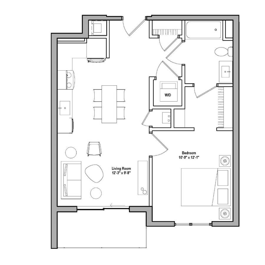 A1-SB floor plan