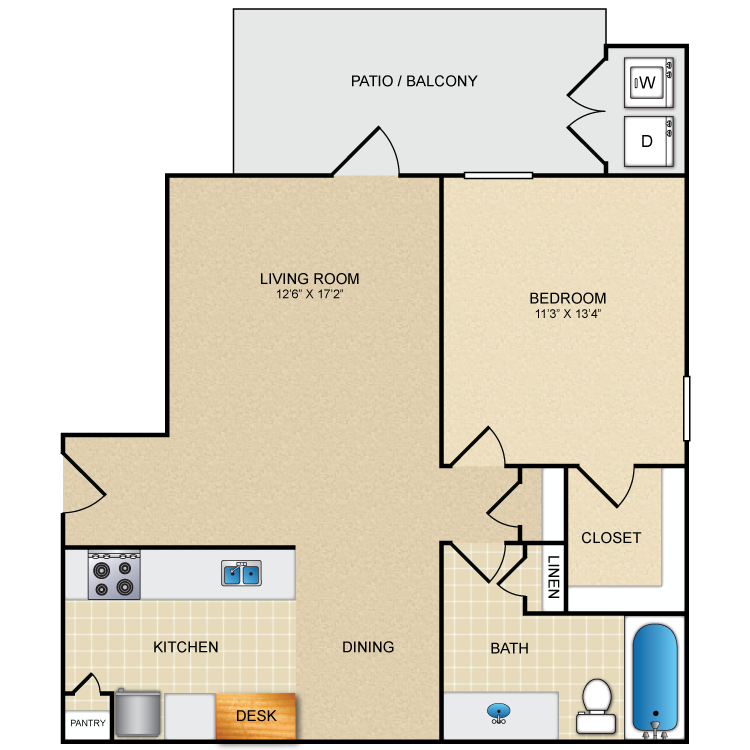 A2 floor plan