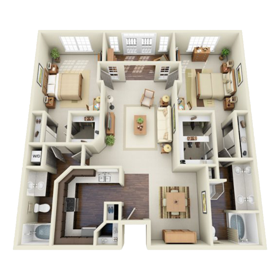 H floor plan