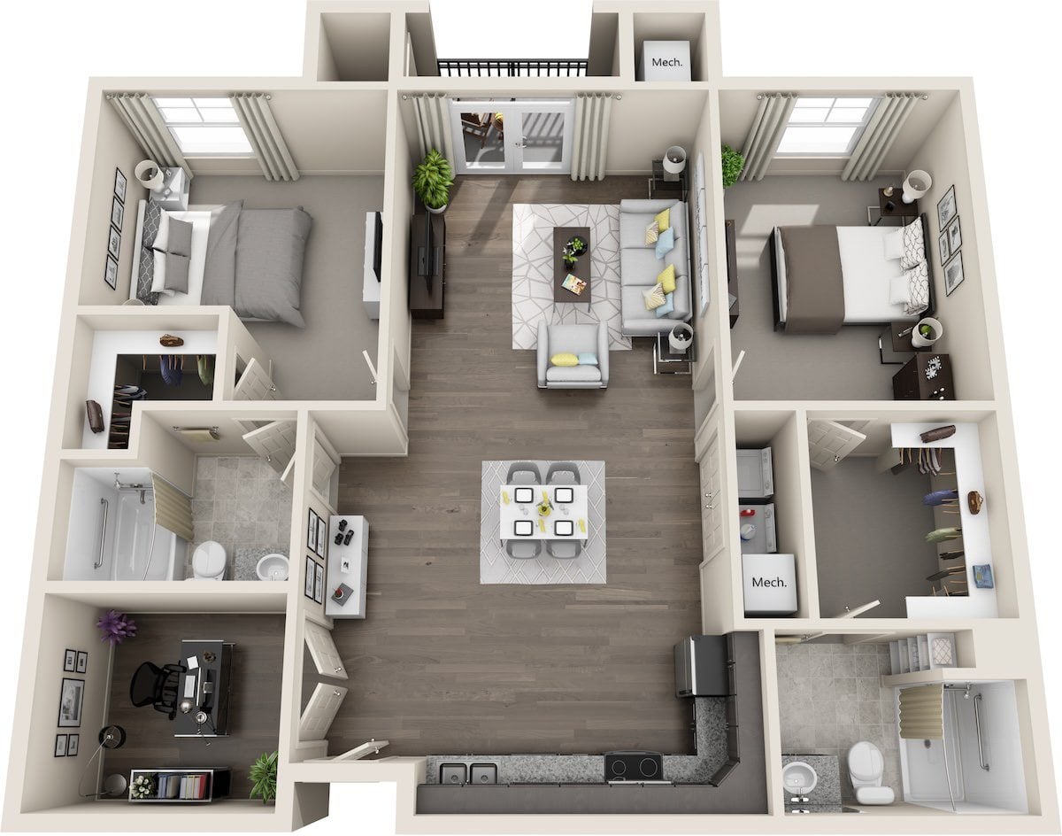 B2D floor plan