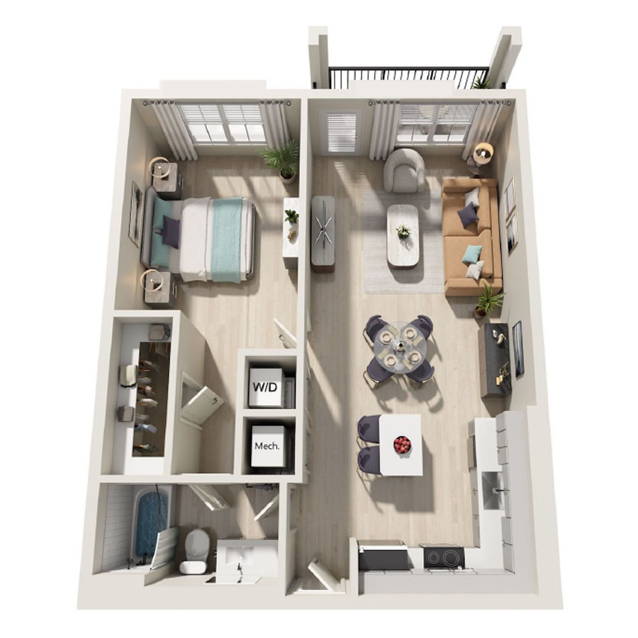 A1-B floor plan