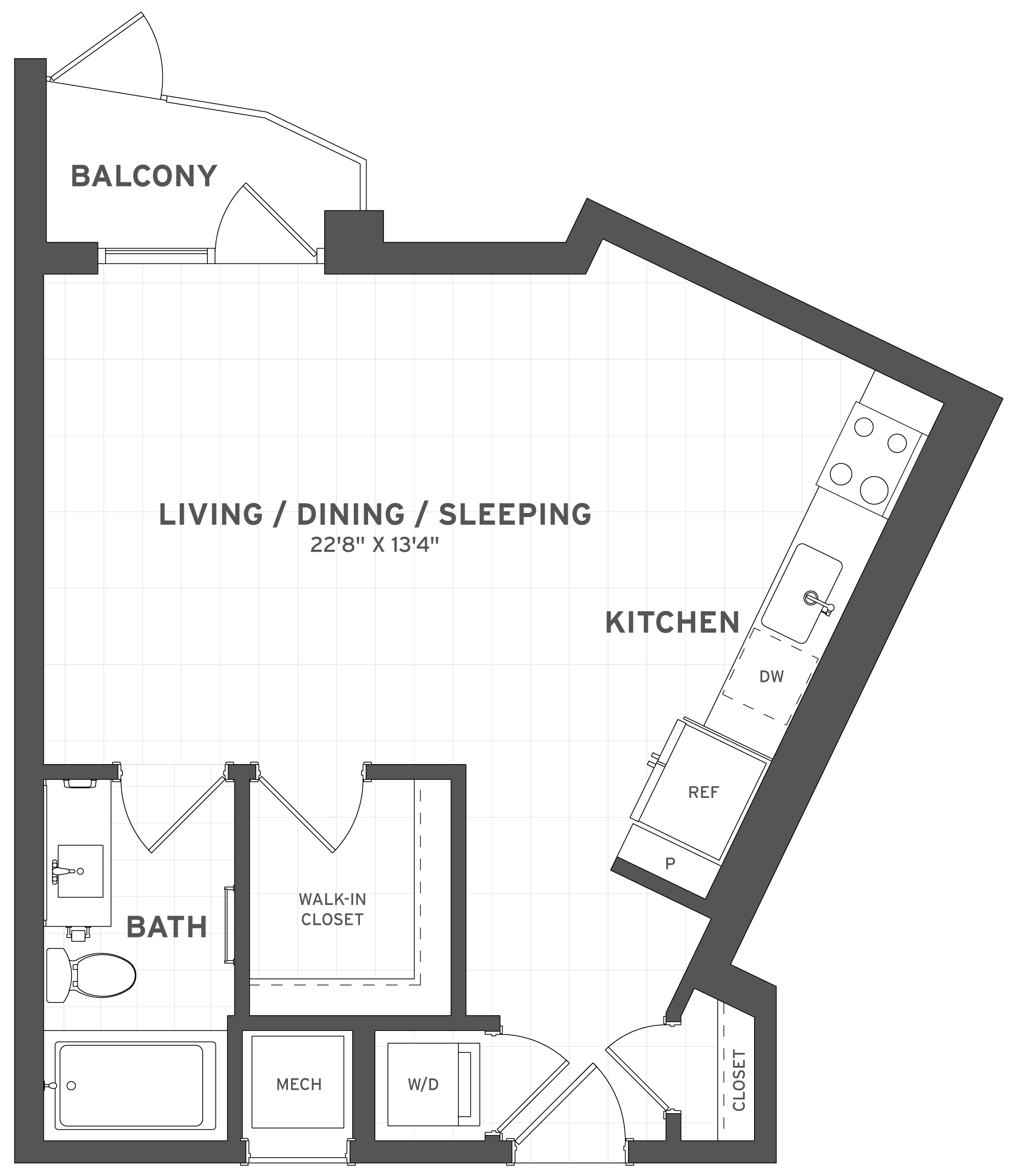 Studio-S4A floor plan