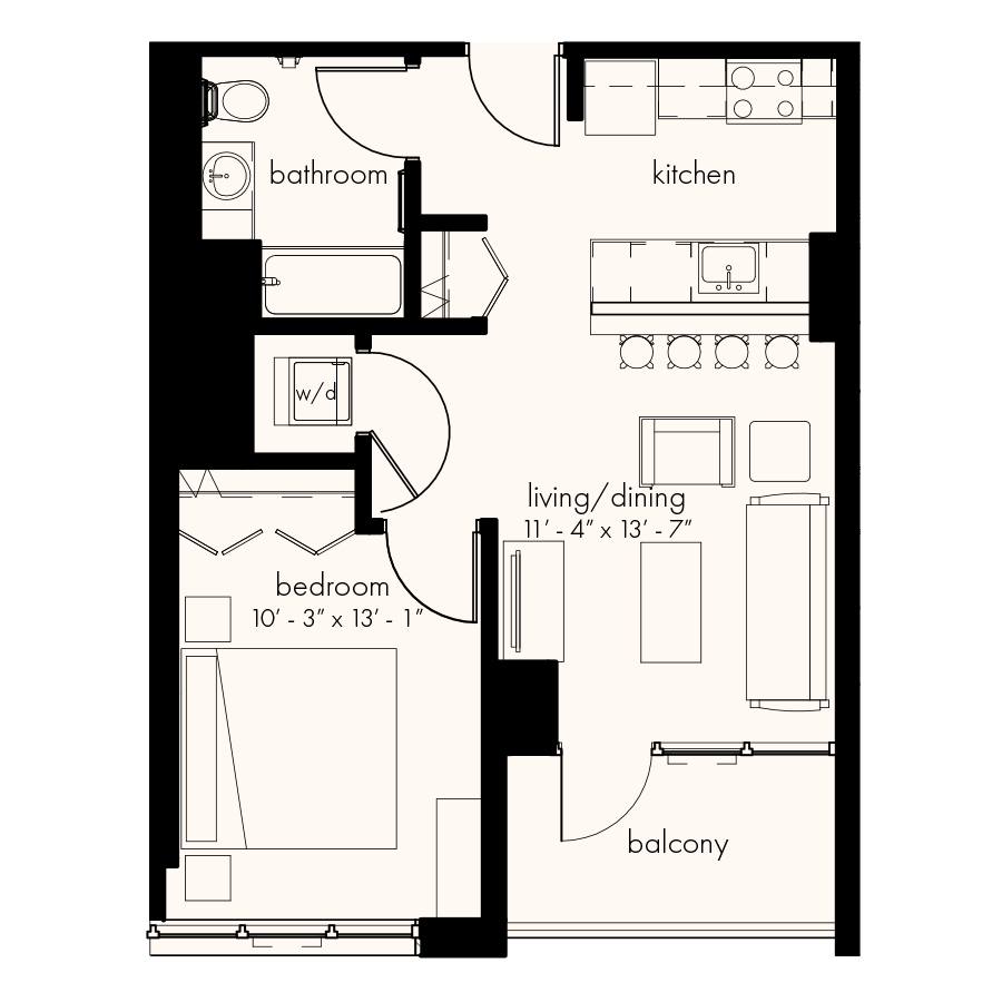 Unit 2303 floor plan