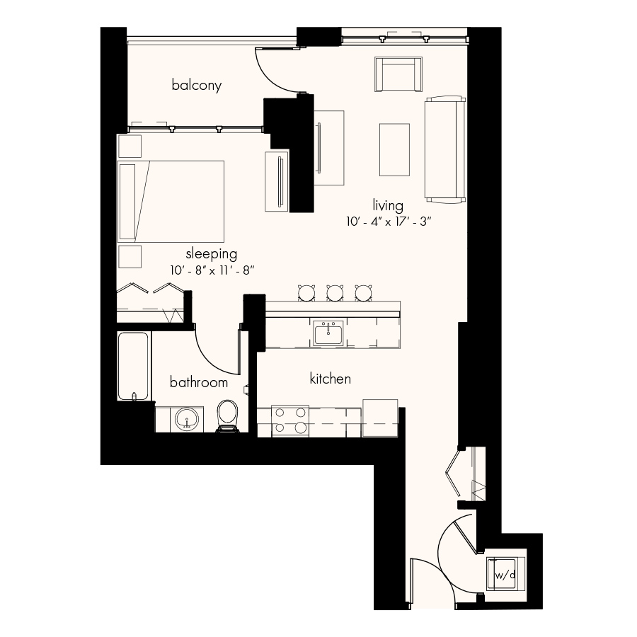 Unit 1711 floor plan