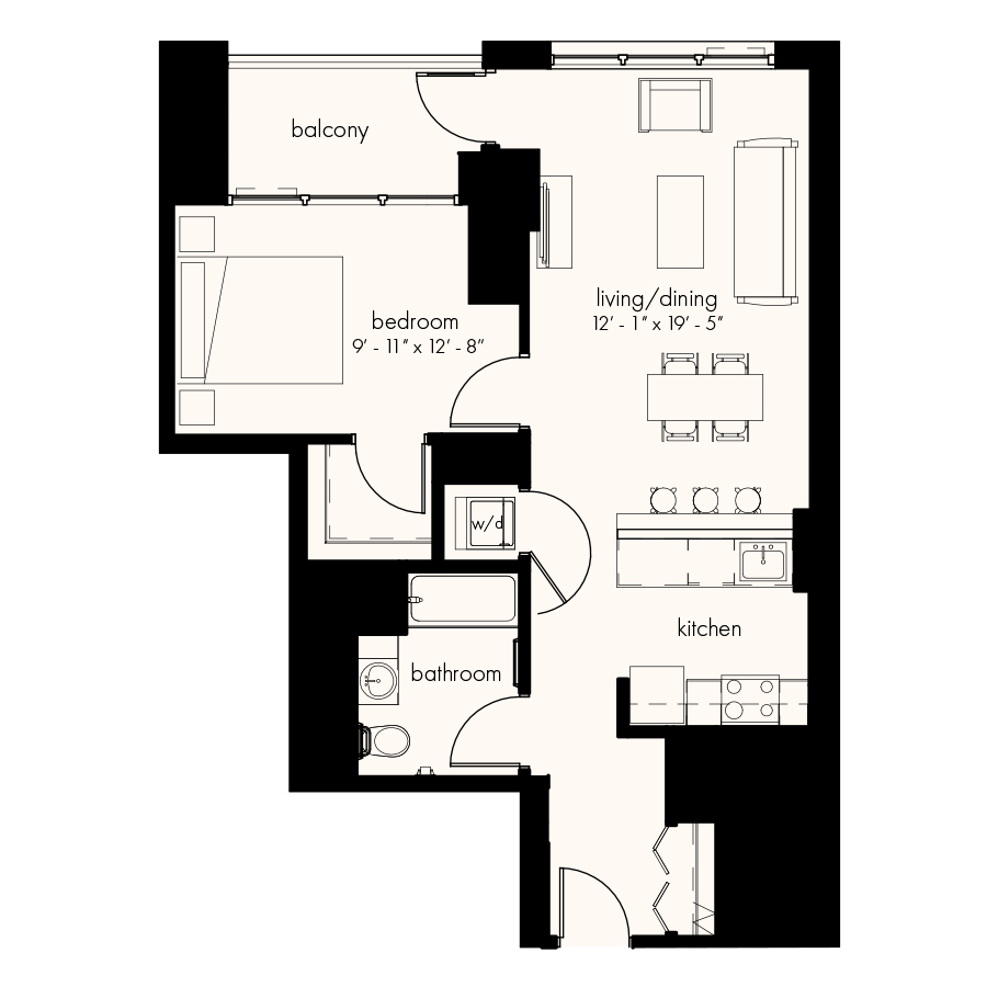 Unit 1713 floor plan