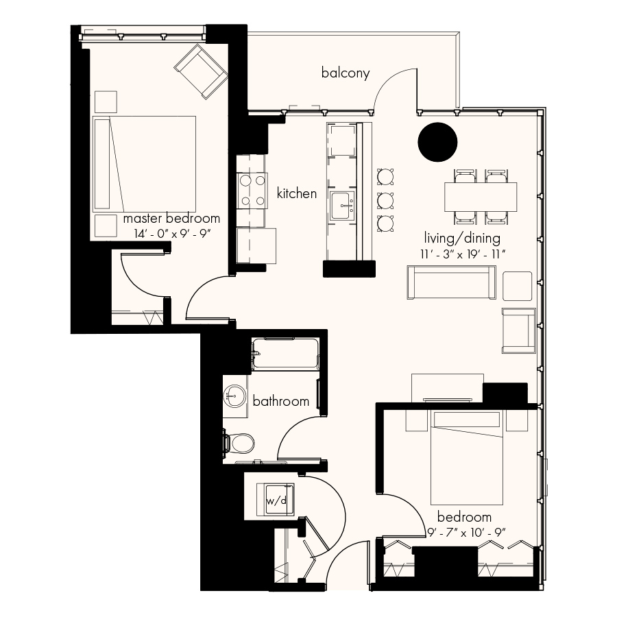 Unit 2109 floor plan