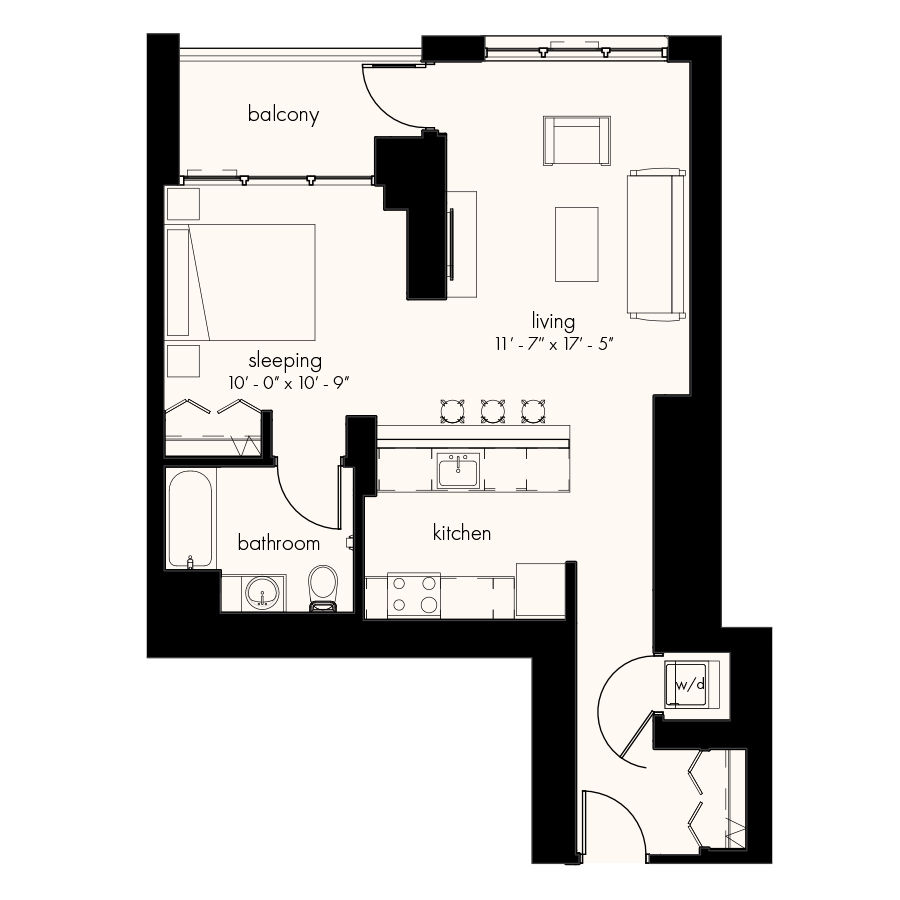 Unit 3611 floor plan