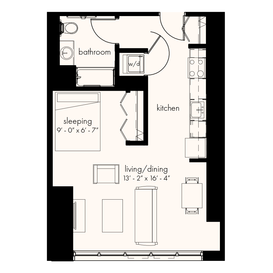 Unit 1805 floor plan