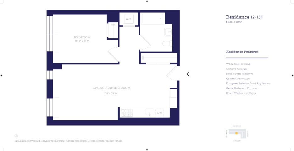1B1 floor plan