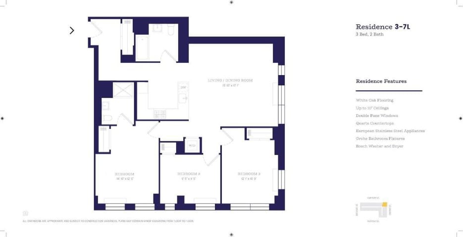 3B2 floor plan