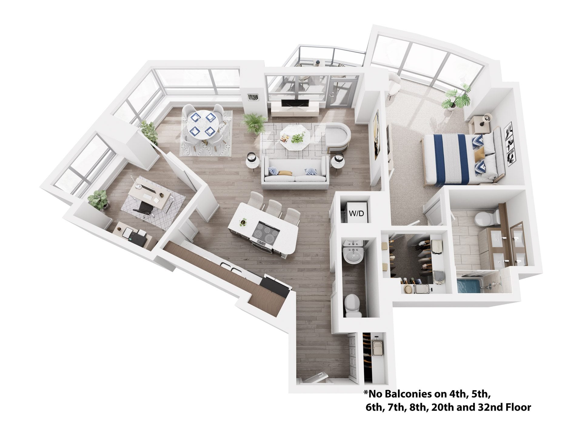 Unit 01-4304 floor plan
