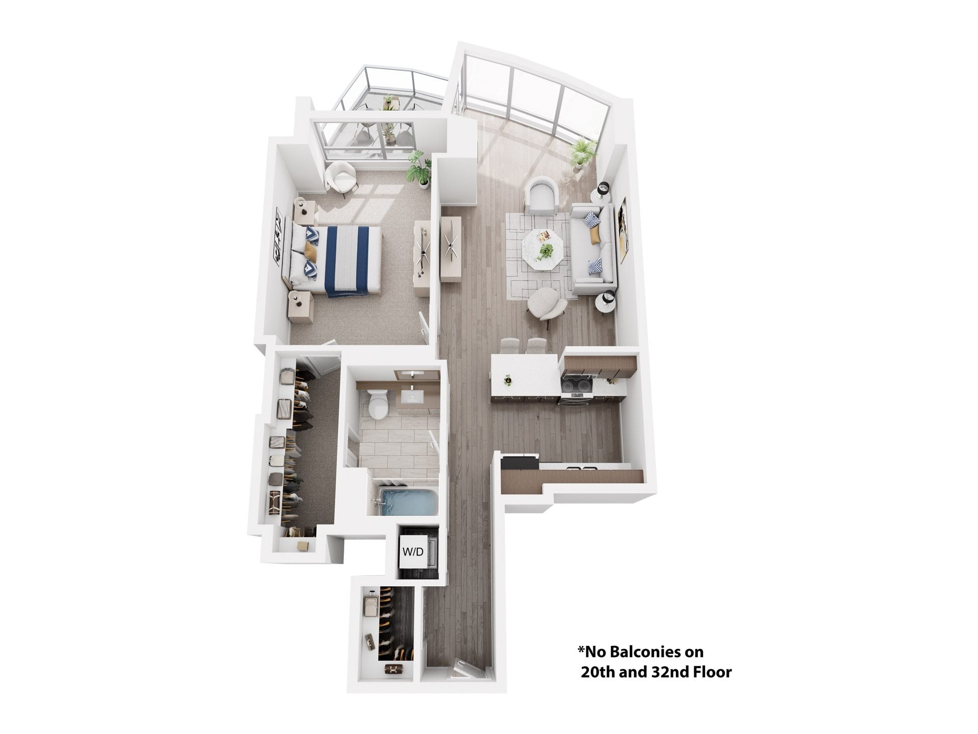 Unit 01-1307 floor plan