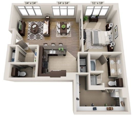 A1.5- Renovated floor plan