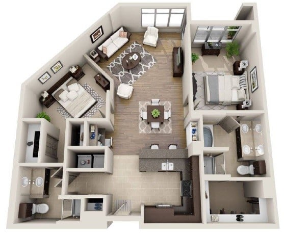 B2B- Renovated floor plan