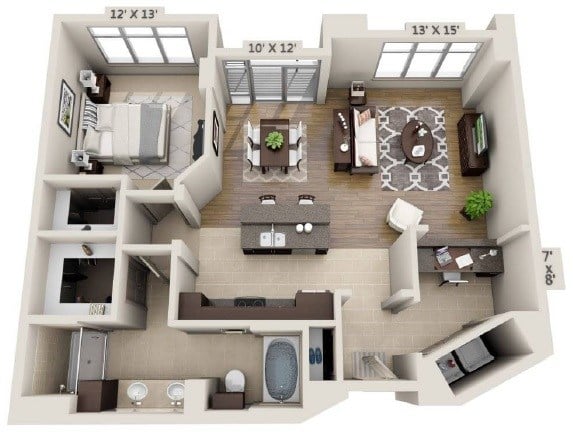 A1G- Renovated floor plan